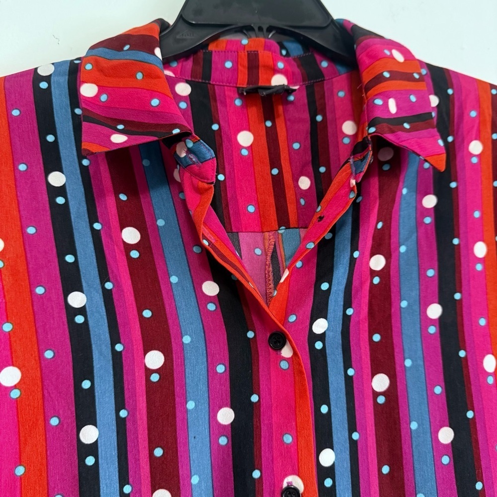 Abbott Elementary Striped Polka Dot Maxi Dress - Picture 4 of 7